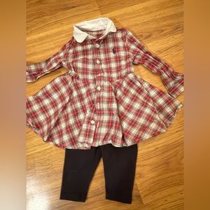 Infant plaid dress with pants - Ralph Lauren